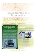 Comprar Testador Fonte Tvs Lcd,led,plasma E Dicas Emlivro E Dvd Aula