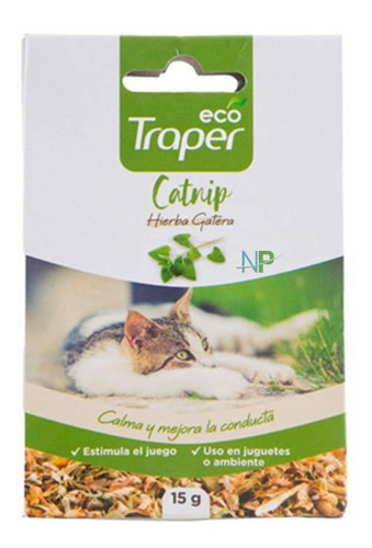 Hierba Gatera Molida Eco Traper Catnip Gato 15gr. Np