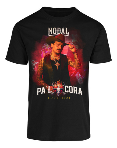 Playeras Christian Nodal Pa´l Cora Tour 2024 Frente Y Esp