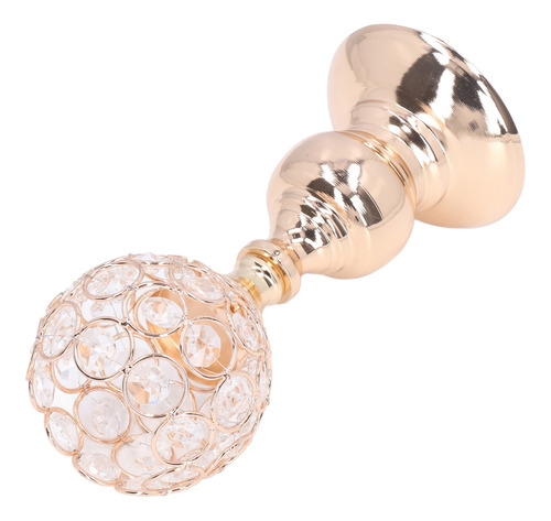 Portavelas Alto De Cristal Hueco Tallado Diseño Elegante