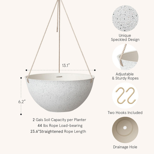 La Jolie Muse Macetas Colgantes Grandes Para Plantas Al Aire