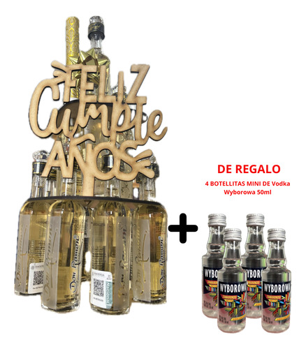 Tequilitas Cake-don Ramón Mini 50 Ml (feliz Cumpleaños)