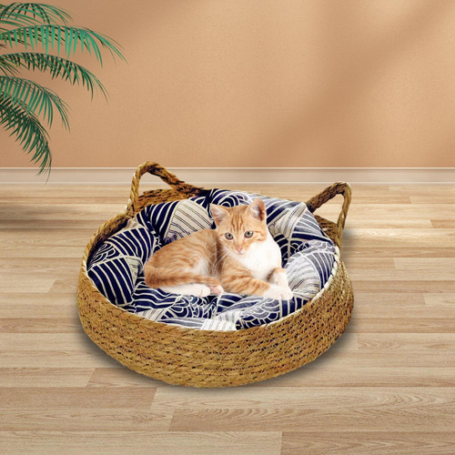 Cesta Para Cama De Gato, Rascador Almohada L 43x43x14cm
