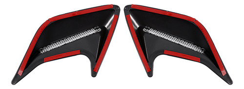 2x Car Decorative Air Scoop Outlet Flow Admissão, Exaustão E