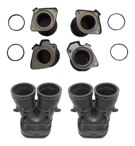 Coletor De Admissão (kit 04 Pçs) + Condutor De Ar  Cbx 750 