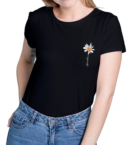 Camiseta Camisa Masculina Feminina Margarida Flor Freedom