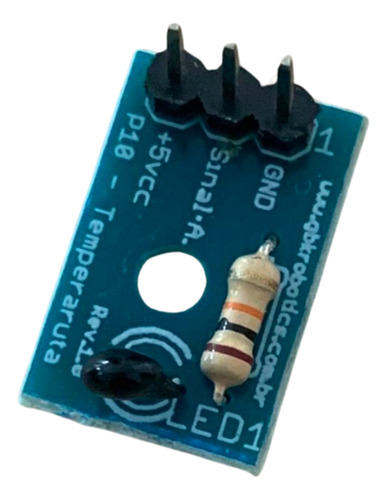 Módulo Sensor Temperatura Ntc Termistor 10k P10 Para Arduino
