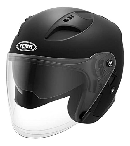 Casco Abierto Para Motocicleta Yema Ym-637 Medio Casco 3/4 A