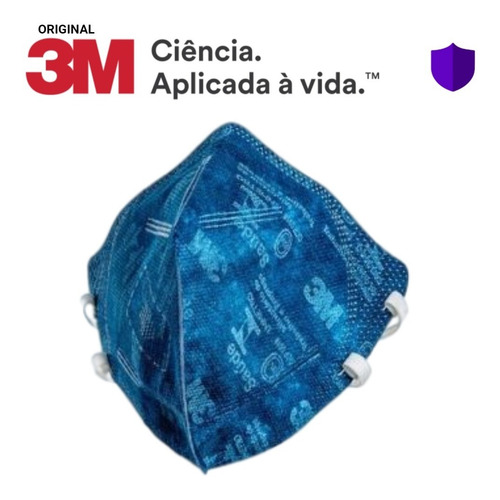 Imagem 1 de 6 de 10 Máscara Respirador 3m N95 Pff2 9820 Dobravel Nota Fiscal