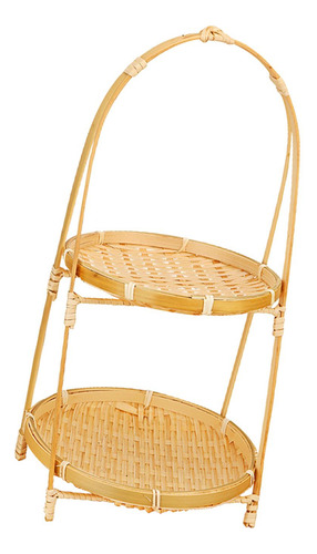 Tejida, Cesta De Comida, Cesta De Desayuno, Doble Capa