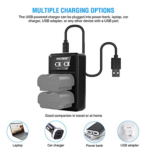 Cargador Usb Dual Para Bateria Fujifilm Np W235 Fuji T4