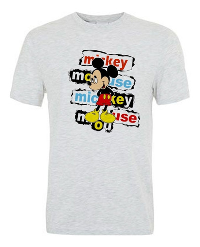 Mickey Mouse Color Aesthetic Remera Spun Adulto/niño