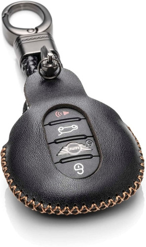 Funda De Piel Llavero Inteligente Compatible Con Mini Cooper