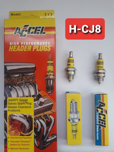 Imagen 1 de 1 de Bujias Accel H-cj8 Motosierra Cortagrama Planta Electrica