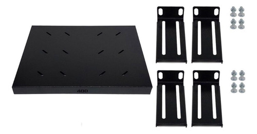 Rack Piso 24u X 570 + 04 Bandejas Fixas + 16 Kit Fixação