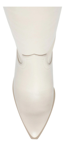 Steve Madden Botas Vaqueras Tustin Mujer Color Blanco Bone