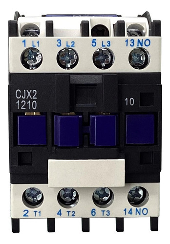 Kit Contator Tripolar 12a Cjx2-1210+rele Termico 7~10a D1314