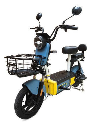 Sudu A2 Bicicleta elétrica bateria de lítio 60km alcance cor Azul-aço