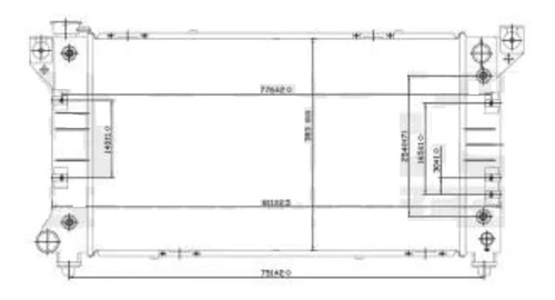 Radiador Chrysler Caravan 2000 3.8l 2enfriador Automatico