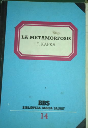 Libro La Metamorfosis De F. Kafka