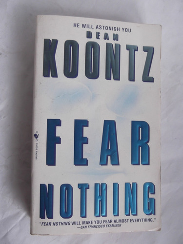 Fear Nothing Dean R. Koontz En Ingles Terror Suspenso