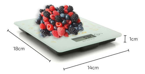 Imagen 5 de 7 de Balanza Electronica Digital De Cocina Alta Precision 3 Kilos