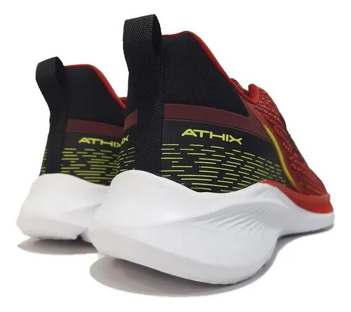 Zapatillas Running Hombre Athix Soma Rojo Negro