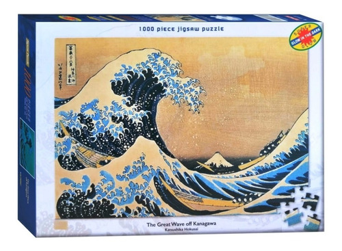Rompecabezas Tomax 1000 Piezas The Great Wave Kanagawa Glow