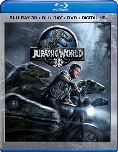 Mundo Jurásico - Combo Blu-ray 3d + Blu-ray + Dvd Original