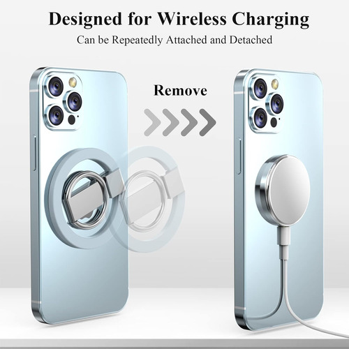 Ldsxay Magnetic Phone Grip, Magnetic Phone Ring Holder Fo...