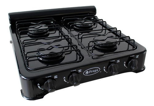 Imagen 2 de 3 de Parrilla a gas Fraga P706 negra