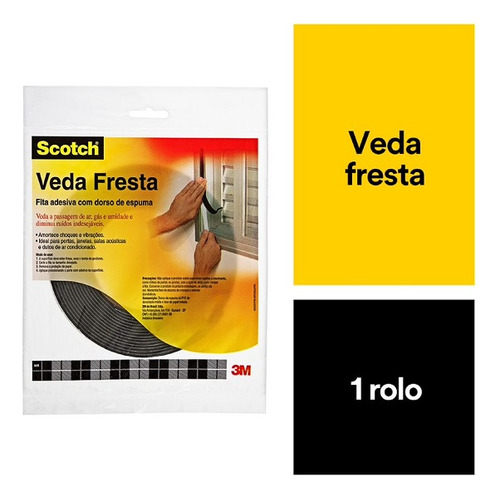 Fita Veda Fresta 3m Scotch 19mm X 5m F3m