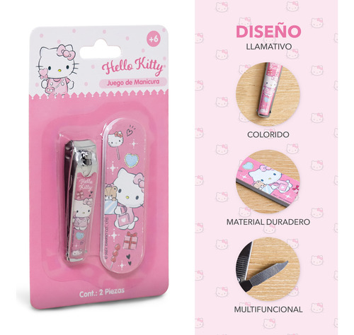 Juego De Manicura De Hello Kitty Set De Cortaúñas Y Lima