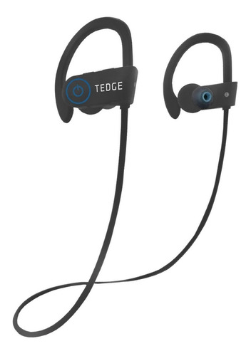 Audífonos Deportivos Inalambricos Bluetooth Tedge Color Negro