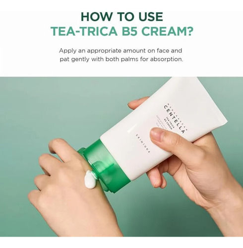 Crema Skin1004 Tea-trica B5 75ml Piel Grasa 20+ Grasa Día/noche