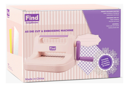 Máquina Manual De Troquelado Y Estampado A5 Púrpura Para Cre