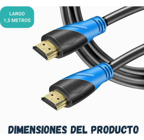 Cable Hdmi 1,5 Metros 4k 2k V 2.0 Compatible Con Pc Xbox Ps5