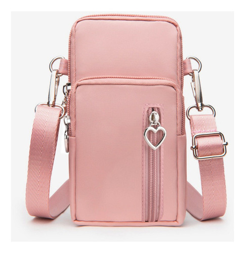 Ny Cartera Mujer Porta Celular Bolsa Ajustable Cierres