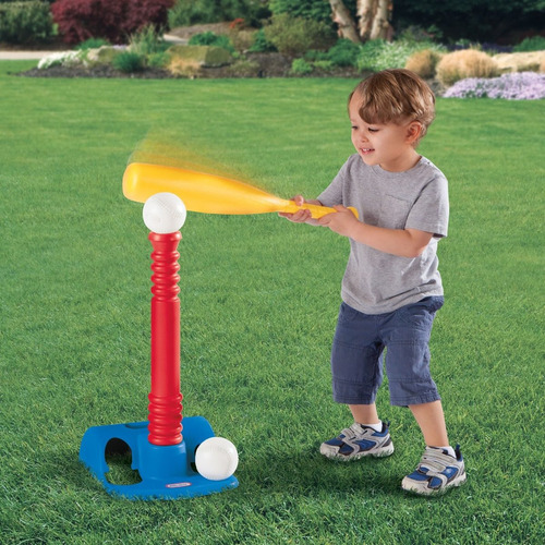 Imagen 4 de 8 de Little Tikes Set De Beisbol Incluye Bate, Tee Y 2 Pelotas