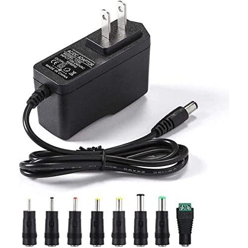 Adaptador De Corriente Alterna De 12v 2a,   8 Puntas, R...