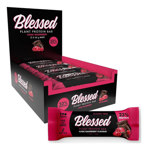 Ehp Labs Blessed Barra De Proteina 12 Pack Sabor Choc Raspberry