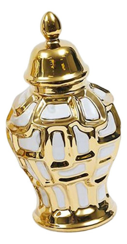 Estilo Retro Porcelana Ginger Jar Centro De Mesa Tapa