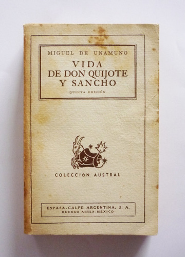 Miguel De Unamuno - Vida De Don Quijote Y Sancho 