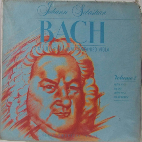 Lp Bach - Six Suites For Unaccompanied Viola - Volume 2 - M