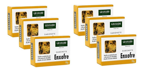 Limpeza De Pele Sabonete Granado Enxofre 90g C/6 Antiacne