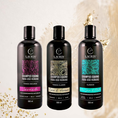 Shampoo Para Cabello Cola De Caballo Lacrin Coco Avena 500ml