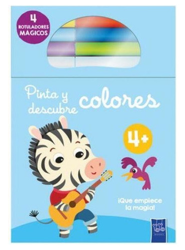 Pinta Y Descubre Colores - Cebra - Yoyo - Libro + Marcador 