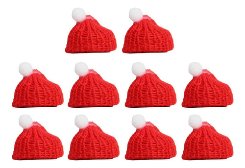 .. Mini Gorros De Punto De Navidad, Conjunto De Bufanda,