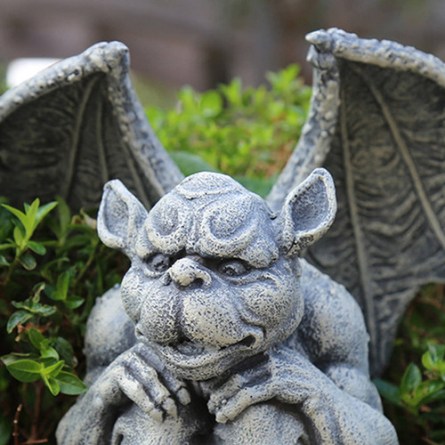 Estatua De Gárgola De 2 Piezas, Escultura De Animales Para