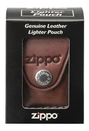 Estuche Zippo De Cuero Marron Original Usa Lpcb